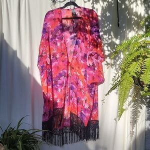 Catalina Vibrant Pink and Orange Coverup
